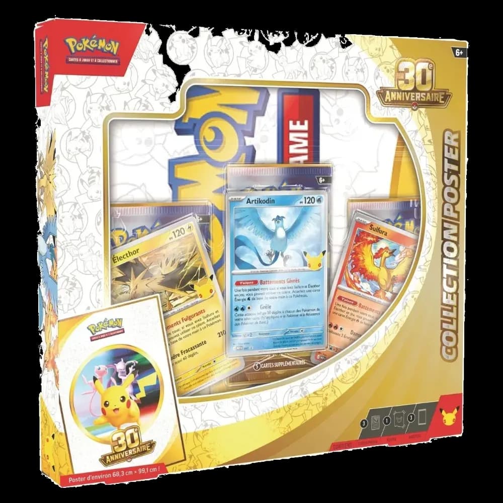 Collection Poster 30e Anniversaire Pokémon