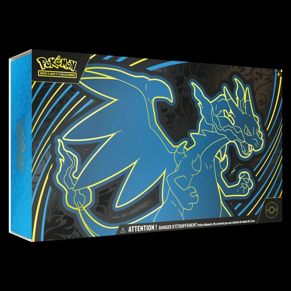 Coffret Ultra Premium Pokémon Méga-Dracaufeu X-ex avec ses cartes promo