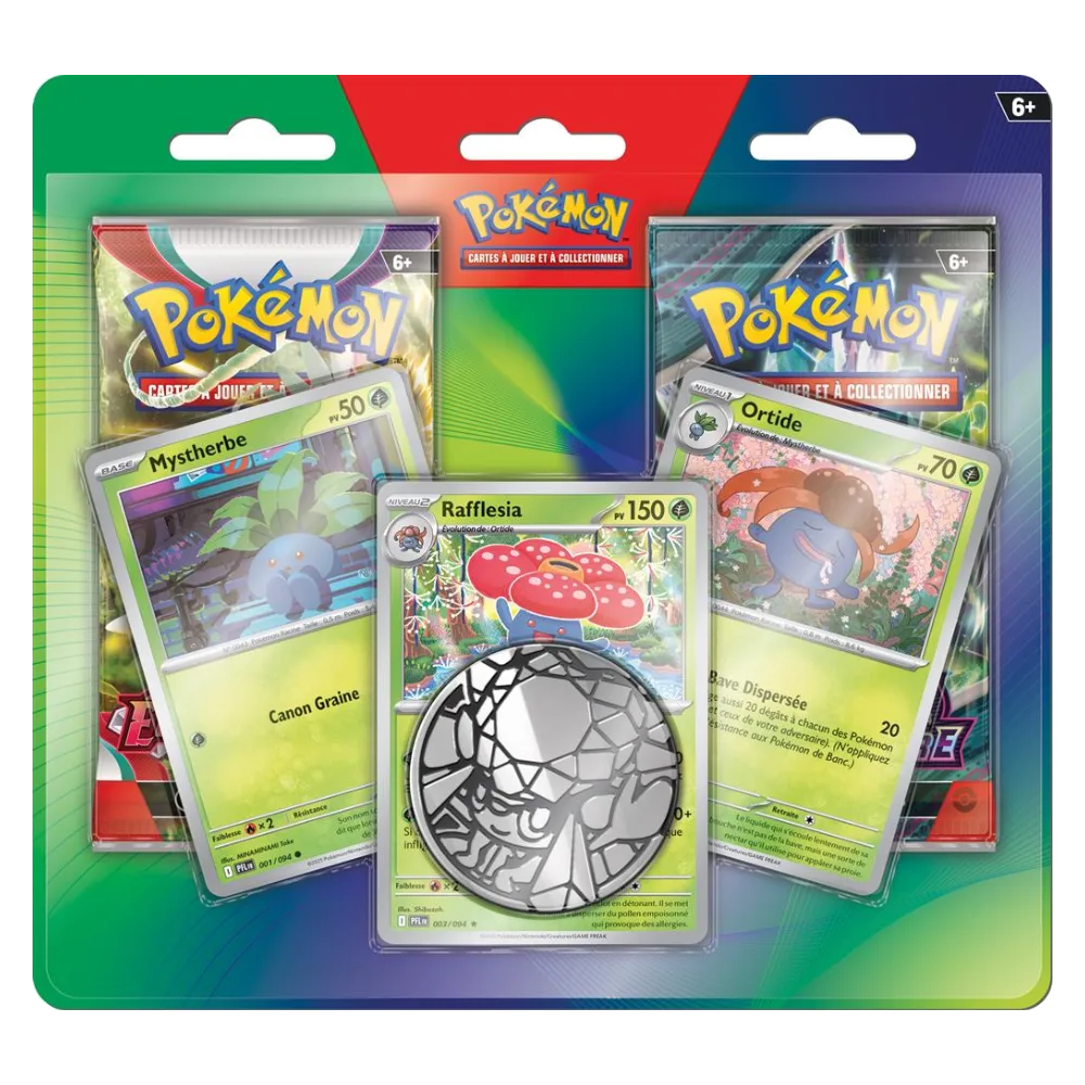 Duopack Pokémon EV01 EV06 avec cartes holographiques Rafflesia