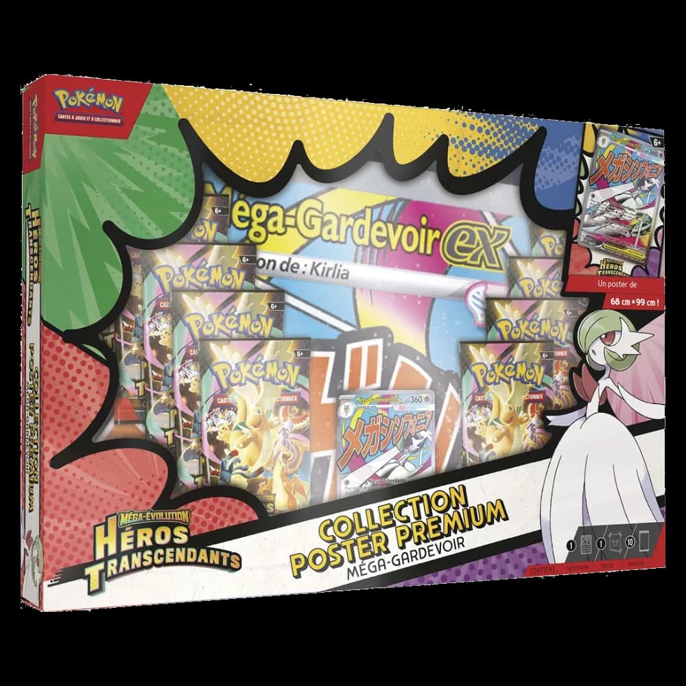 Coffret Collection Poster Premium Pokémon ME2.5 Méga-Gardevoir