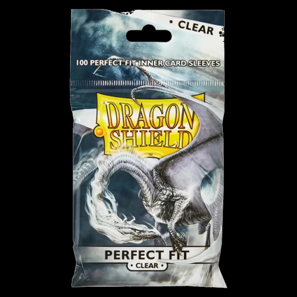 Sachet de 100 sleeves Dragon Shield Perfect Fit transparent