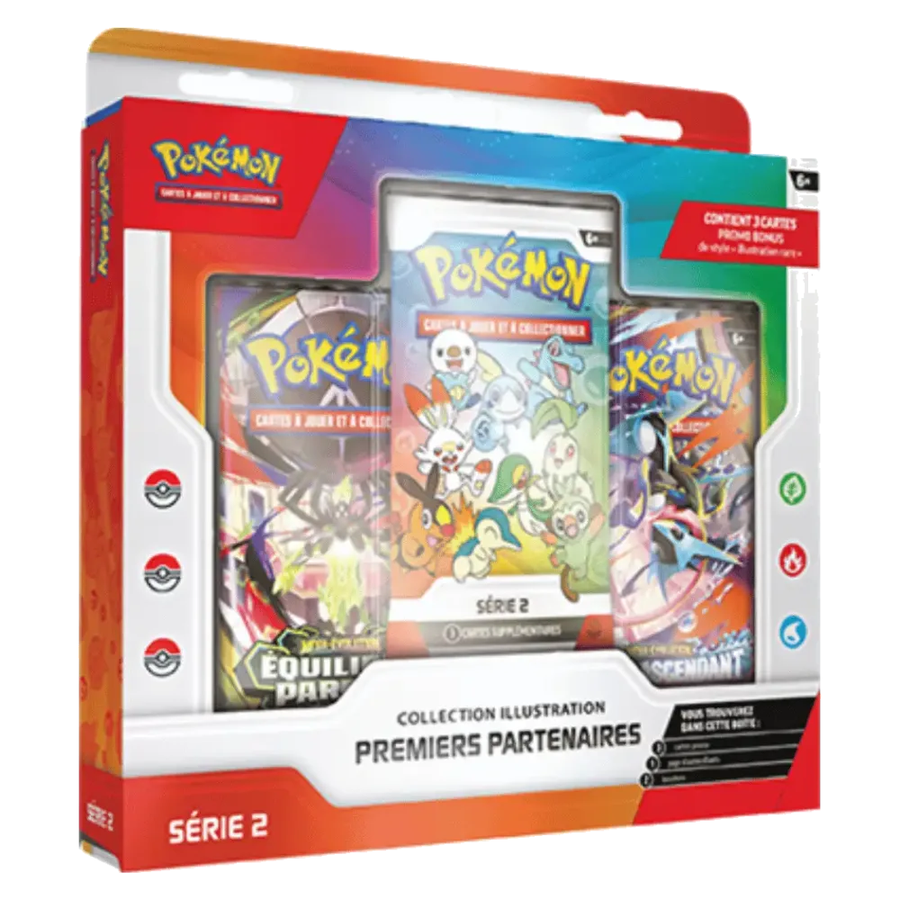 Coffret Collection Illustration Premiers Partenaires Série 2 Pokémon