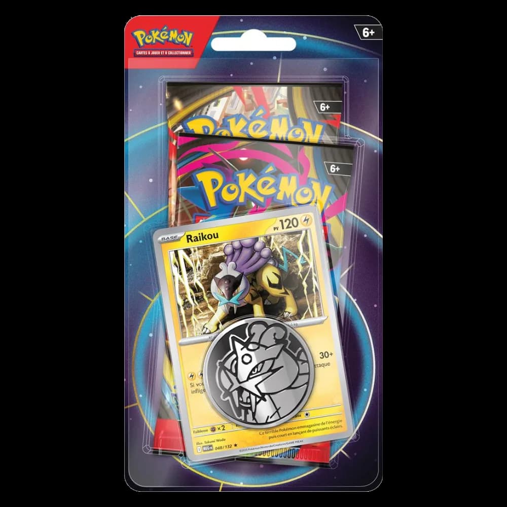 Duopack Pokémon EV09 ME02 avec carte holographique Raikou