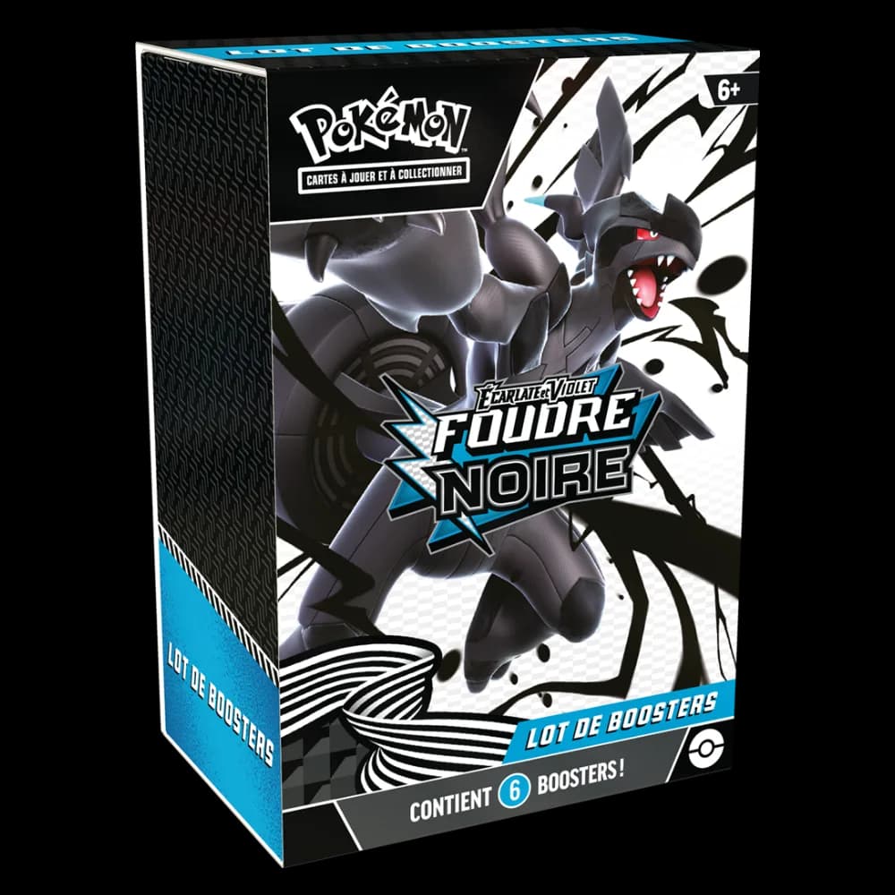Bundle Pokémon EV10.5 Foudre Noire, lot de 6 boosters scellés