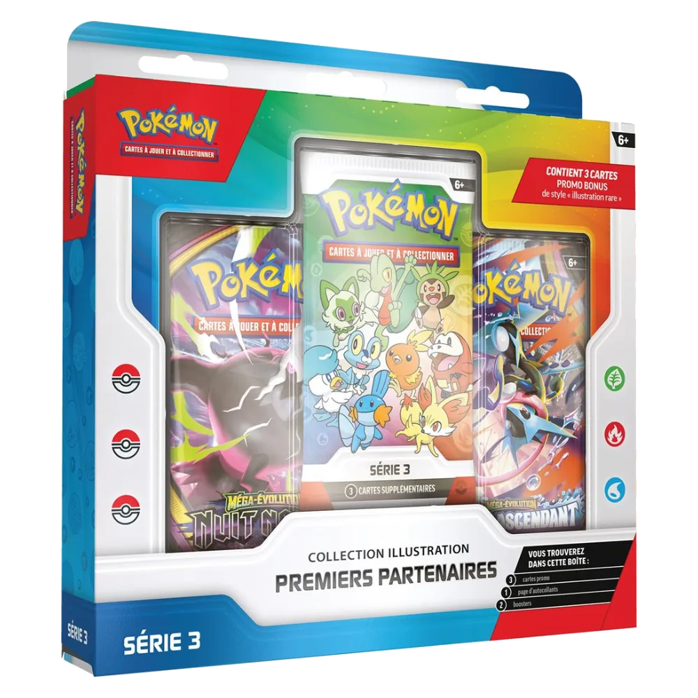 Coffret Collection Illustration Premiers Partenaires Série 3 Pokémon