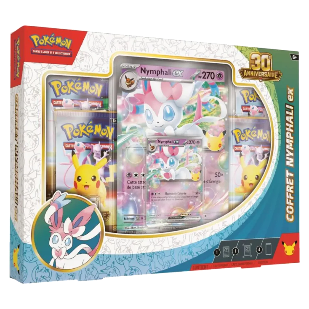 Coffret Nymphali-ex 30e Anniversaire Pokémon